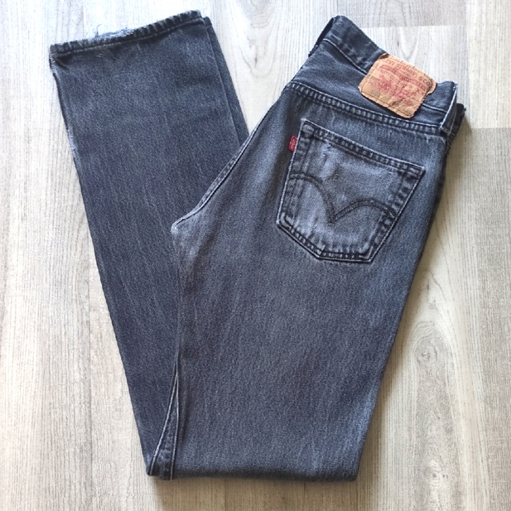 Vintage Levi 501 Washed Black